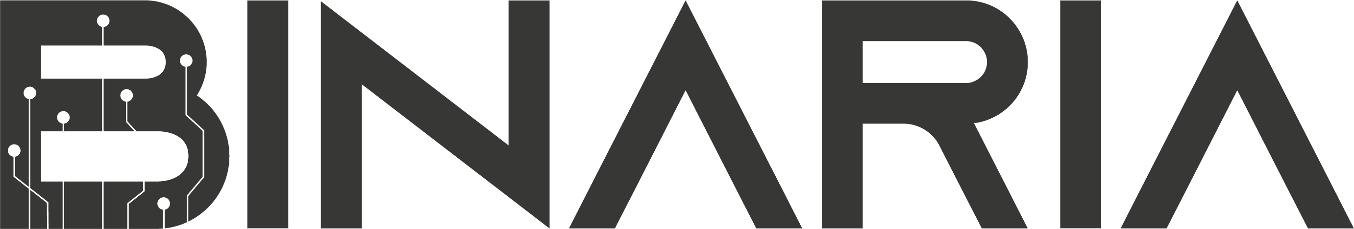 Logotipo gris de Binaria